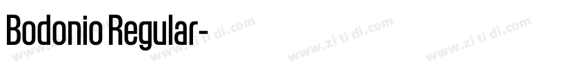 Bodonio Regular字体转换 Bodonio Regular字体转换